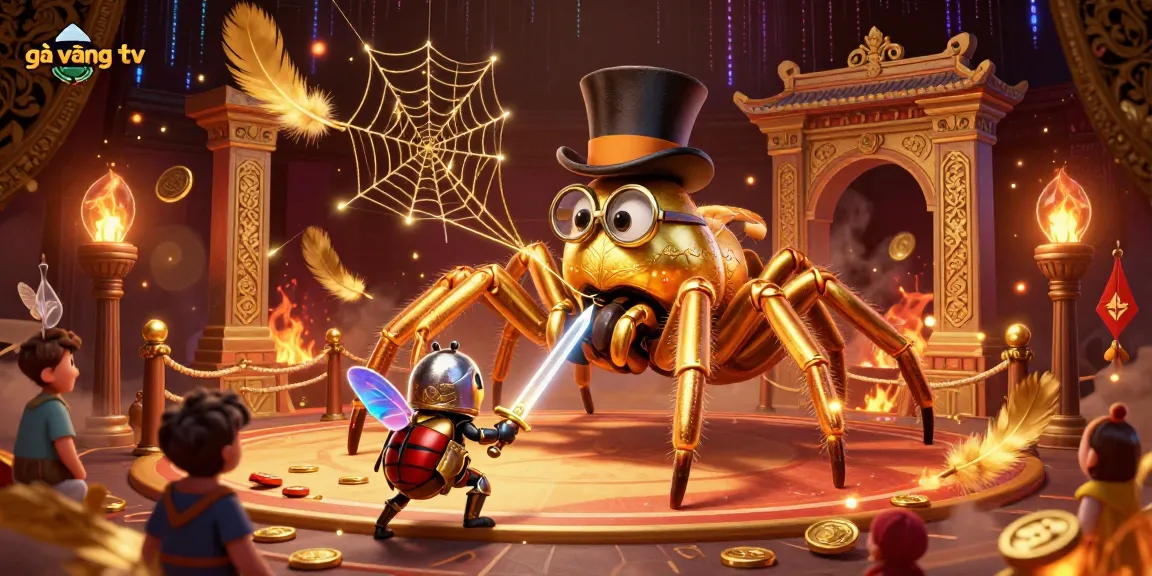 gà vàng tv offers a vibrant 3D casino scene with unique characters engaging in thrilling games.