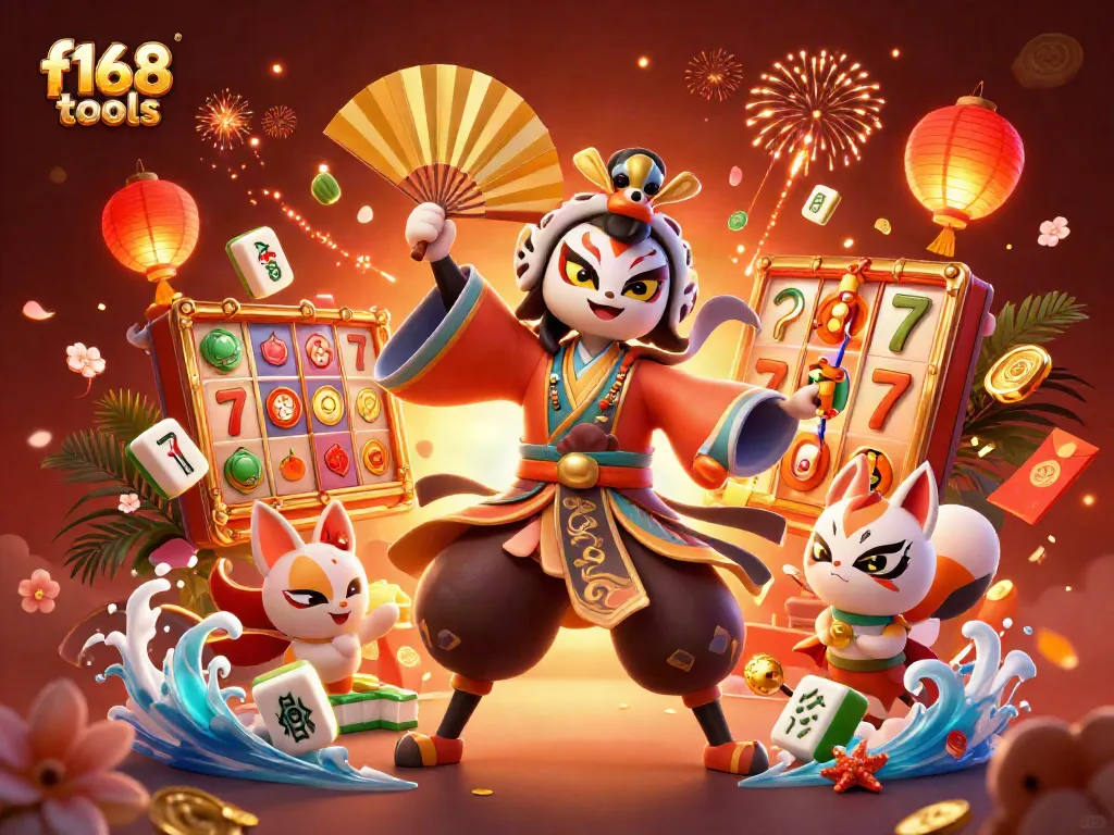 Engage in thrilling gameplay with f168 tools, featuring rich casino elements in an ultra-detailed 3D scene.