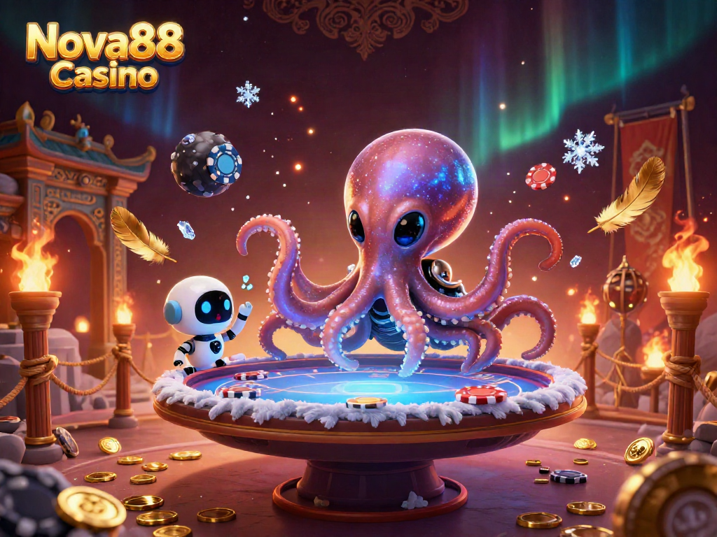 Engage with the vibrant world of Nova88 Casino, featuring unique characters and thrilling gaming elements.