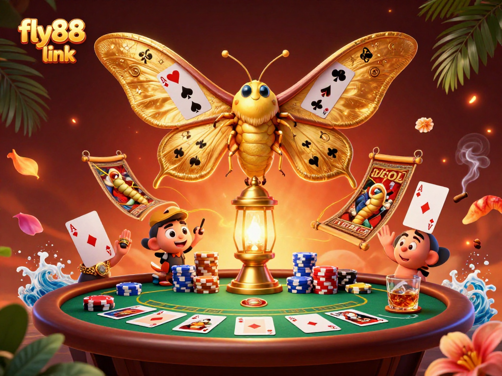 Experience winning thrills and excitement with the fly88 link, showcasing casino scenes and vibrant visuals.