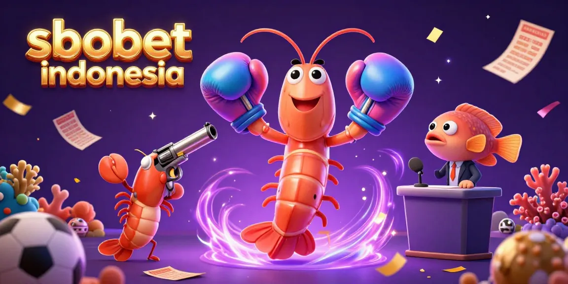 Synchronized sports betting action with sbobet indonesia featuring dynamic characters and casino elements.