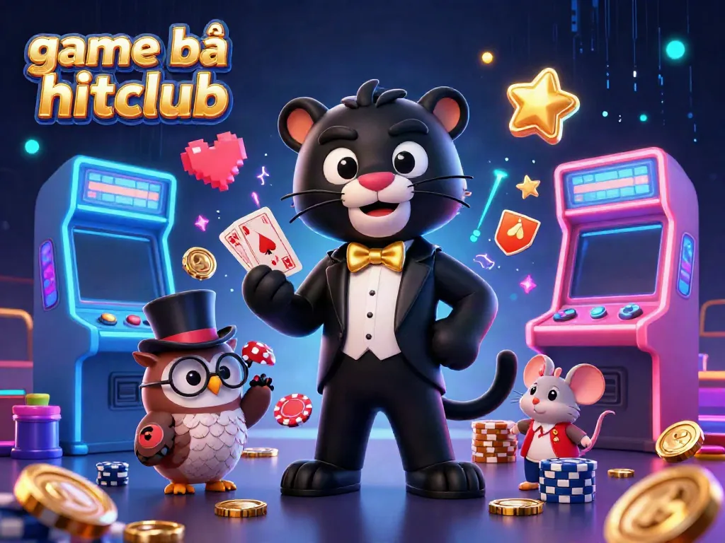 Experience the thrill of game bài hitclub with exciting characters and vibrant casino elements.