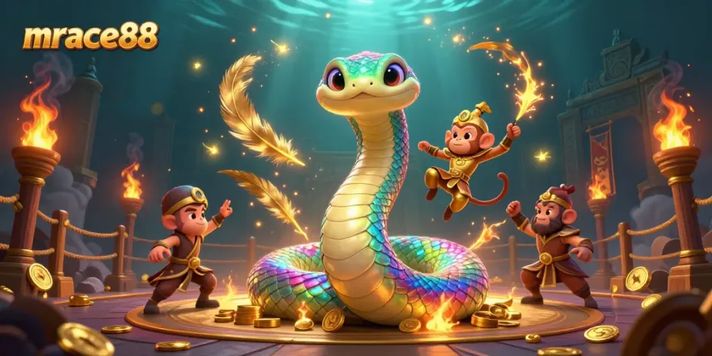 Experience thrilling gaming adventures with mrace88 featuring vibrant casino elements and enchanting characters.